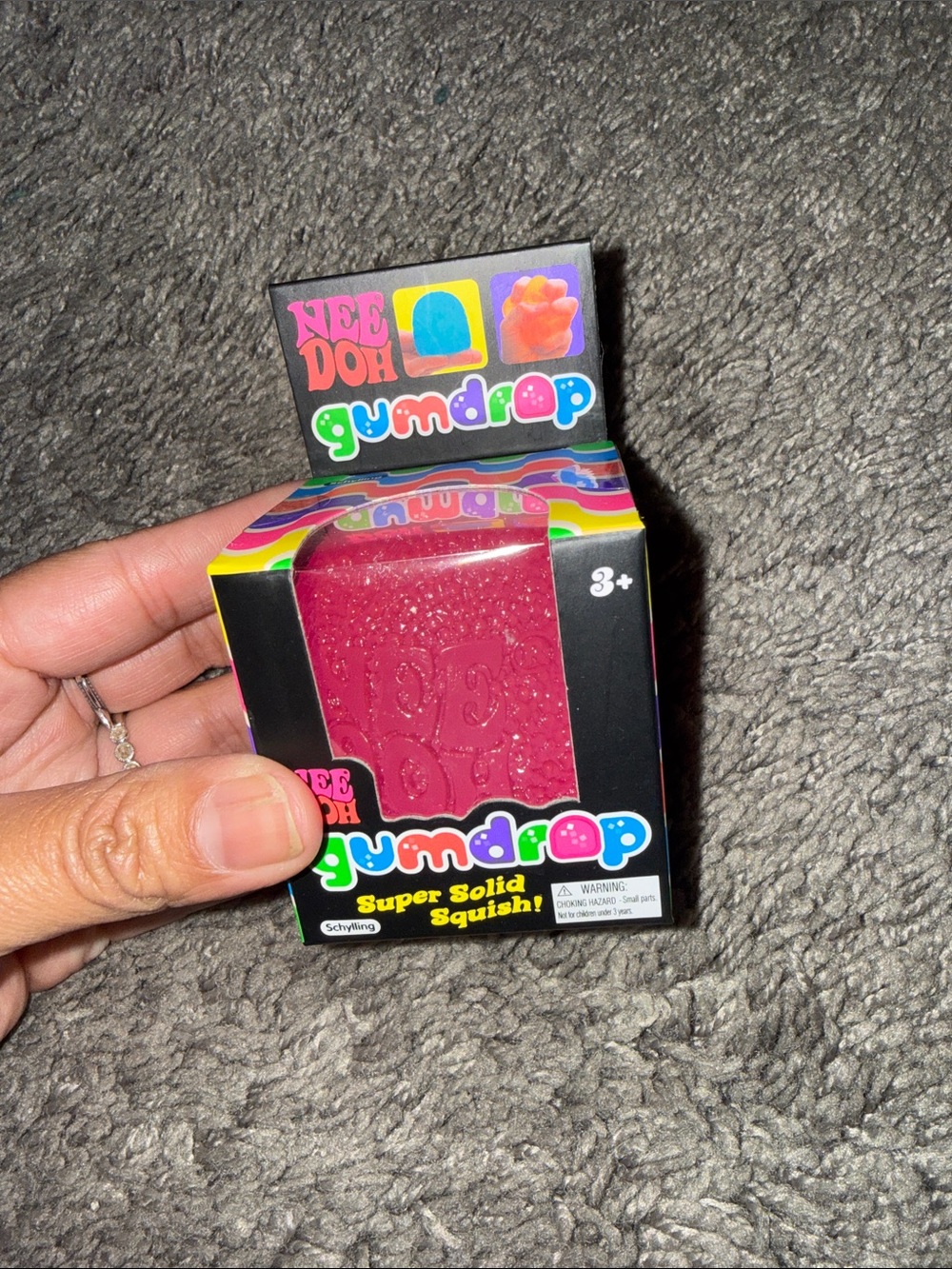 Nee Doh Gumdrop Super Solid Squish! - Pink